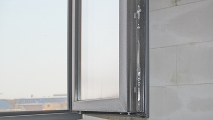 Створка окна Rehau Intelio в ламинации Renolit серый антрацит